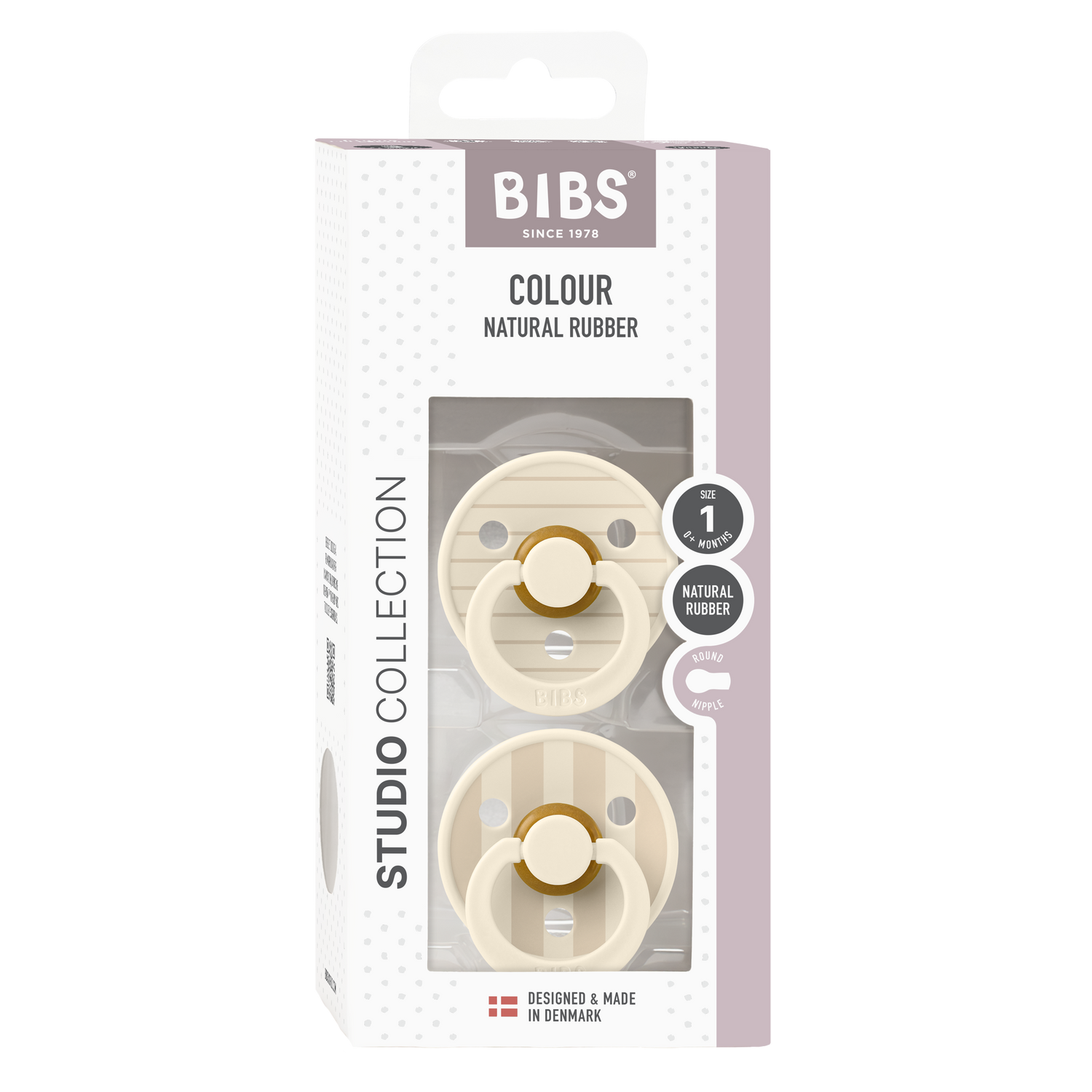 Bibs Pacifier 2 Pack - Ivory Vanilla Mix