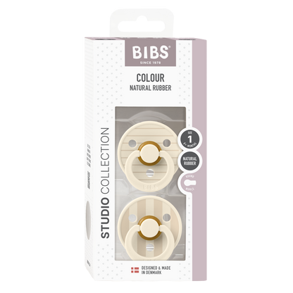 Bibs Pacifier 2 Pack - Ivory Vanilla Mix